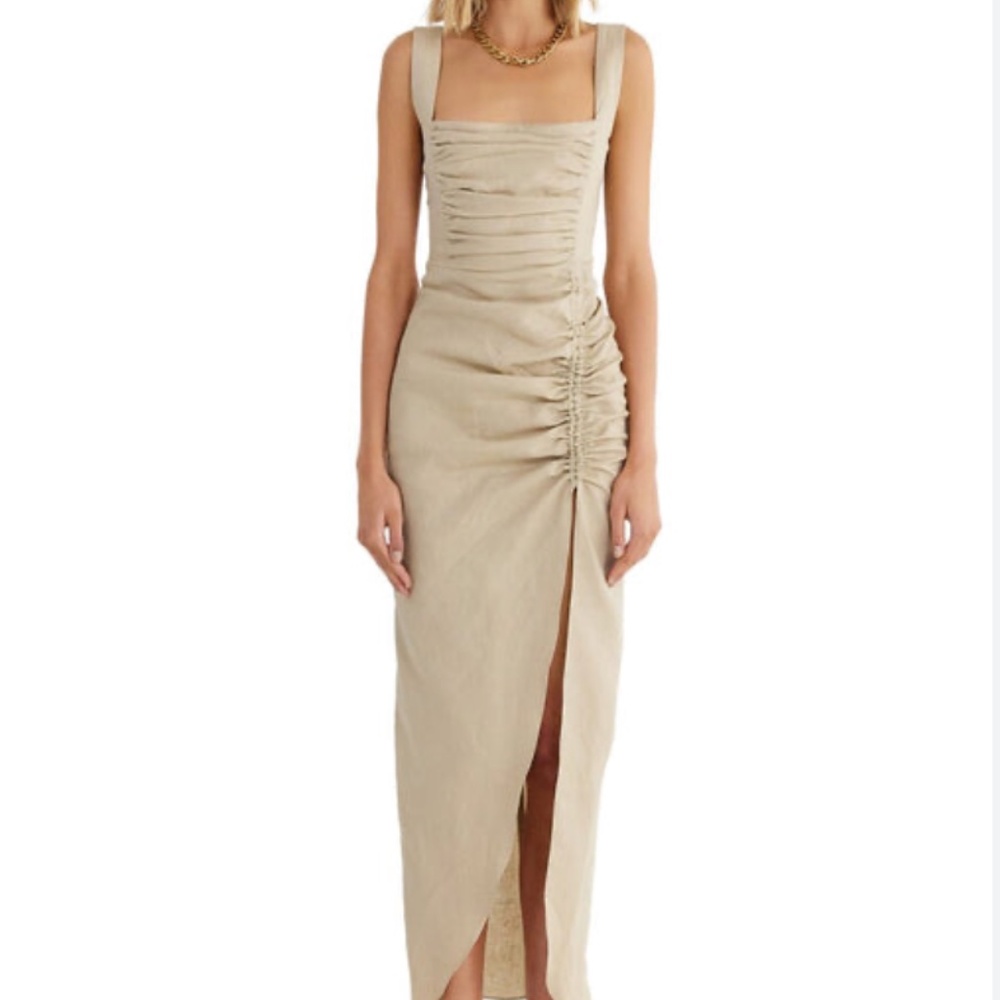 RUMER Estelle Square Neck Maxi Dress size XS